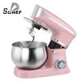 Free standing low noise 1000w 5l multifunctional 3 in 1 stand food dough cake mixer